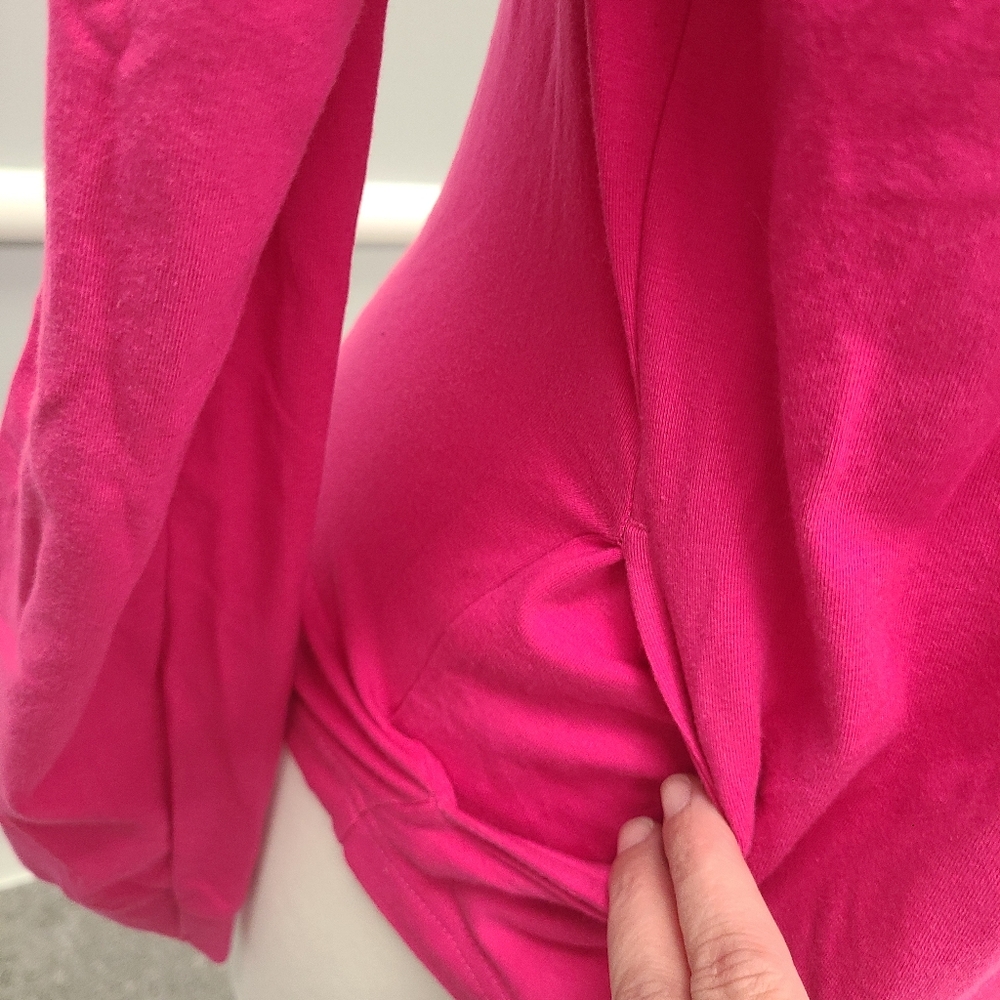 Old Navy Zip-Up Hooded Sweatshirt Jacket Womens Size Large Pink - Picture 4 of 10
